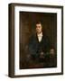 Dr. John Emlyn Jones (Oil on Canvas)-English School-Framed Giclee Print