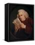 Dr. Johnson (1709-84) 1775-Sir Joshua Reynolds-Framed Stretched Canvas