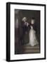 Dr. Johnson and Mrs Siddons in Bolt Court-William Powell Frith-Framed Premium Giclee Print