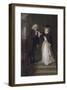 Dr. Johnson and Mrs Siddons in Bolt Court-William Powell Frith-Framed Premium Giclee Print