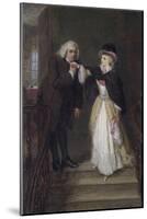 Dr. Johnson and Mrs Siddons in Bolt Court-William Powell Frith-Mounted Premium Giclee Print