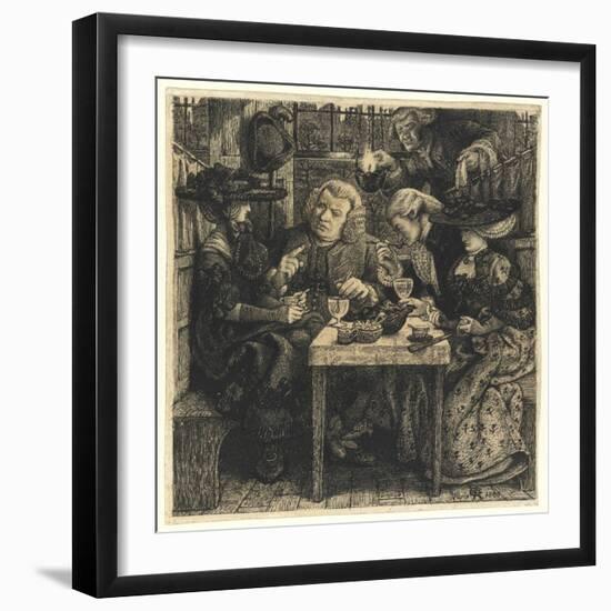 Dr. Johnson at the Mitre, 1860-Dante Gabriel Charles Rossetti-Framed Giclee Print