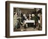 Dr Johnson, Goldsmith and Boswell, (1909)-Eyre Crowe-Framed Giclee Print