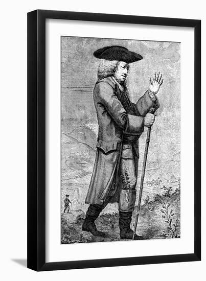 Dr Johnson in His Travelling Dress, as Described in Boswell's Tour, C1773-Thomas Trotter-Framed Giclee Print