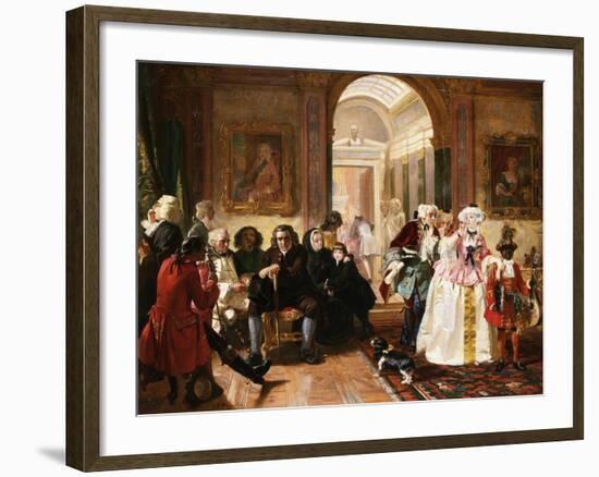 Dr. Johnson in the Ante-Room of the Lord Chesterfield Waiting for an Audience, 1748-Edward Matthew Ward-Framed Giclee Print