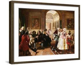 Dr. Johnson in the Ante-Room of the Lord Chesterfield Waiting for an Audience, 1748-Edward Matthew Ward-Framed Giclee Print