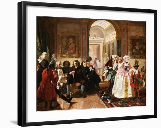 Dr. Johnson in the Ante-Room of the Lord Chesterfield Waiting for an Audience, 1748-Edward Matthew Ward-Framed Giclee Print