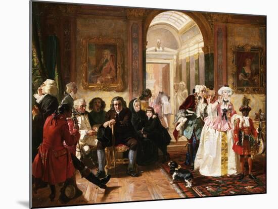 Dr. Johnson in the Ante-Room of the Lord Chesterfield Waiting for an Audience, 1748-Edward Matthew Ward-Mounted Giclee Print