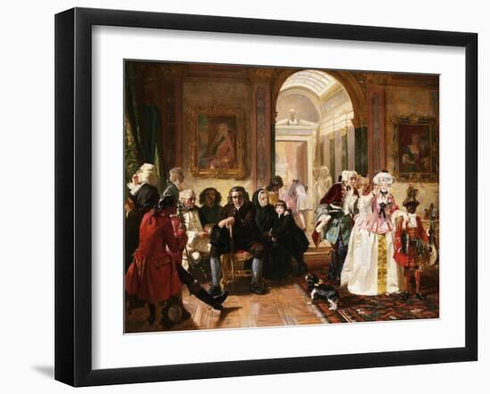 Dr. Johnson in the Ante-Room of the Lord Chesterfield Waiting for an Audience, 1748-Edward Matthew Ward-Framed Giclee Print