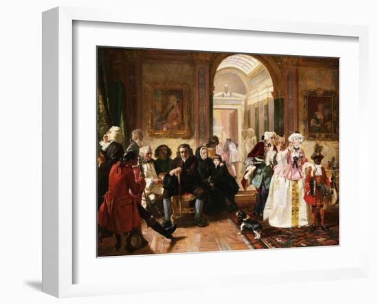 Dr. Johnson in the Ante-Room of the Lord Chesterfield Waiting for an Audience, 1748-Edward Matthew Ward-Framed Giclee Print