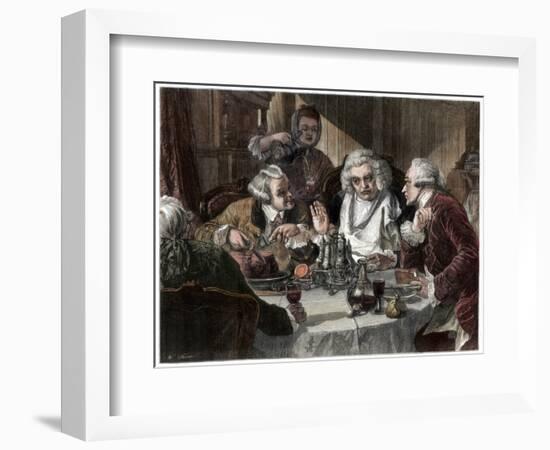 Dr Johnson's First Interview with John Wilkes, 1866-W Thomas-Framed Giclee Print