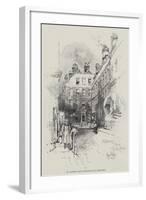 Dr Johnson's House, Threatened with Destruction-Herbert Railton-Framed Giclee Print