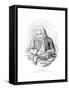 Dr Johnson Sketched-James Roberts-Framed Stretched Canvas