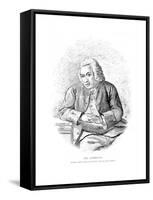 Dr Johnson Sketched-James Roberts-Framed Stretched Canvas