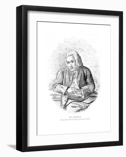 Dr Johnson Sketched-James Roberts-Framed Giclee Print