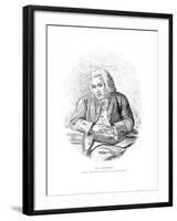 Dr Johnson Sketched-James Roberts-Framed Giclee Print