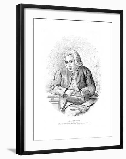 Dr Johnson Sketched-James Roberts-Framed Giclee Print