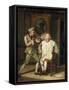 Dr Johnson with the Barber-John Collet-Framed Stretched Canvas