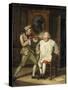 Dr Johnson with the Barber-John Collet-Stretched Canvas