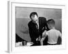 Dr. Jonas Salk Inoculating a Young Boy W. His New Polio Vaccine-null-Framed Premium Photographic Print