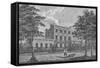 Dr. Lettsoms House, Camberwell, c1805, (1912). Artists: Unknown, George Samuel Elgood-George Samuel Elgood-Framed Stretched Canvas