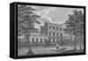 Dr. Lettsoms House, Camberwell, c1805, (1912). Artists: Unknown, George Samuel Elgood-George Samuel Elgood-Framed Stretched Canvas