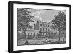 Dr. Lettsoms House, Camberwell, c1805, (1912). Artists: Unknown, George Samuel Elgood-George Samuel Elgood-Framed Giclee Print