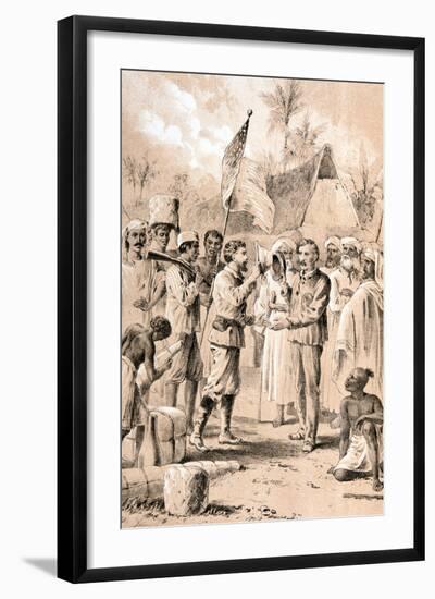 Dr Livingstone, I Presume?, November 1871-null-Framed Giclee Print