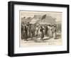 Dr Livingstone is Found by H.M. Stanley at Ujiji-null-Framed Art Print
