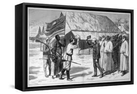 Dr Livingstone is Found by H.M. Stanley at Ujiji-Godefroy Durand-Framed Stretched Canvas