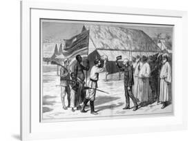 Dr Livingstone is Found by H.M. Stanley at Ujiji-Godefroy Durand-Framed Premium Giclee Print