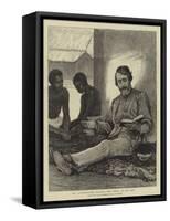 Dr Livingstone Reading the Bible to His Men-null-Framed Stretched Canvas
