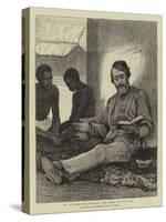 Dr Livingstone Reading the Bible to His Men-null-Stretched Canvas