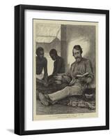 Dr Livingstone Reading the Bible to His Men-null-Framed Giclee Print