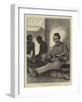 Dr Livingstone Reading the Bible to His Men-null-Framed Giclee Print