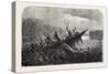 Dr. Livingstone's Missionary Travels and Researchers in South Africa: Boat Capsized by a Hippopotam-null-Stretched Canvas