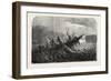 Dr. Livingstone's Missionary Travels and Researchers in South Africa: Boat Capsized by a Hippopotam-null-Framed Giclee Print