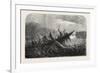 Dr. Livingstone's Missionary Travels and Researchers in South Africa: Boat Capsized by a Hippopotam-null-Framed Giclee Print