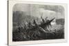 Dr. Livingstone's Missionary Travels and Researchers in South Africa: Boat Capsized by a Hippopotam-null-Stretched Canvas