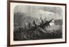 Dr. Livingstone's Missionary Travels and Researchers in South Africa: Boat Capsized by a Hippopotam-null-Framed Giclee Print