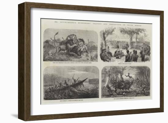 Dr Livingstone's Missionary Travels and Researches in South Africa-null-Framed Premium Giclee Print