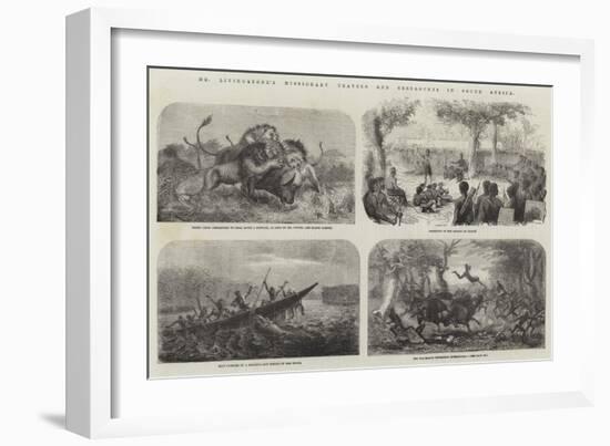 Dr Livingstone's Missionary Travels and Researches in South Africa-null-Framed Premium Giclee Print