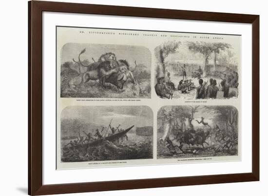 Dr Livingstone's Missionary Travels and Researches in South Africa-null-Framed Giclee Print