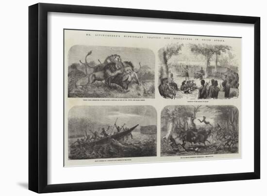 Dr Livingstone's Missionary Travels and Researches in South Africa-null-Framed Giclee Print