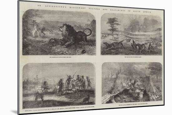 Dr Livingstone's Missionary Travels and Researches in South Africa-null-Mounted Giclee Print