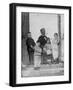 Dr Louis Pasteur with Four Children Who Had Been Bitten by Mad Dogs and Treated with Rabies Vaccine-null-Framed Photographic Print