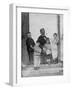 Dr Louis Pasteur with Four Children Who Had Been Bitten by Mad Dogs and Treated with Rabies Vaccine-null-Framed Photographic Print