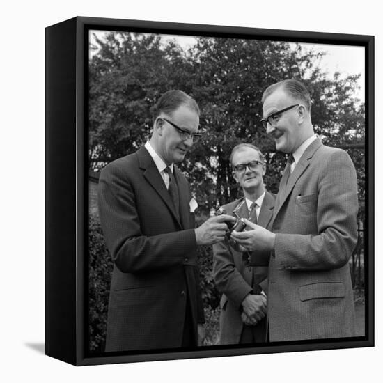 Dr Lowe of Ici Being Presented with a Camera, Denaby Main, South Yorkshire, 1962-Michael Walters-Framed Stretched Canvas