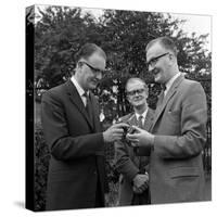Dr Lowe of Ici Being Presented with a Camera, Denaby Main, South Yorkshire, 1962-Michael Walters-Stretched Canvas