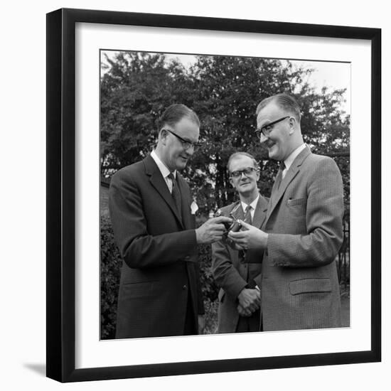 Dr Lowe of Ici Being Presented with a Camera, Denaby Main, South Yorkshire, 1962-Michael Walters-Framed Photographic Print